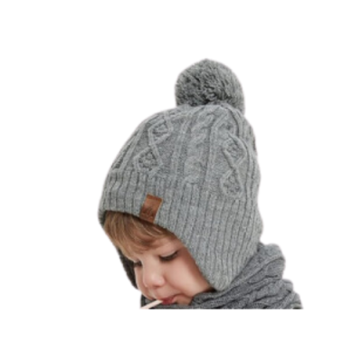 LMLALML Boys Winter Hat Earflap Knitted， 1pcs