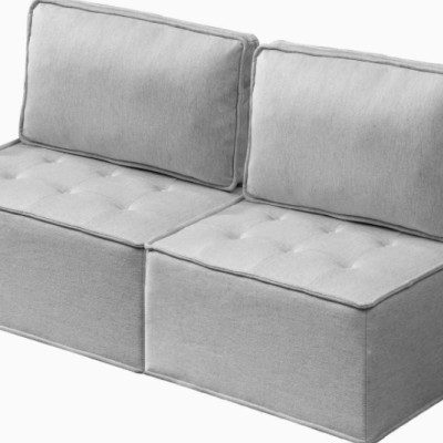 Tofu block lazy sofa, 2 pcs